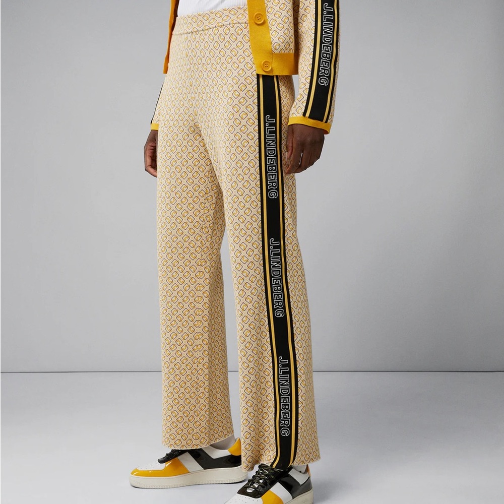 J.LINDEBERG Wanda knitted pant yellow knitted pants - size XS